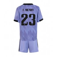 Real Madrid Ferland Mendy #23 Fußballbekleidung Auswärtstrikot Kinder 2022-23 Kurzarm (+ kurze hosen)